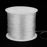 Maxbell 1 Roll 0.8mm Elastic Stretch Thread String Cord For Jewelry Bracelet Clear