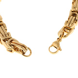 Maxbell Premium Stainless Steel Bracelet Link Curb Chain Bangle Lobster Clasp Gold