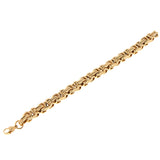 Maxbell Premium Stainless Steel Bracelet Link Curb Chain Bangle Lobster Clasp Gold