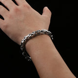 Maxbell Premium Stainless Steel Bracelet Link Curb Chain Bangle Lobster Clasp Silver