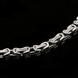 Maxbell Premium Stainless Steel Bracelet Link Curb Chain Bangle Lobster Clasp Silver