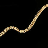 Maxbell Golden Stainless Steel Biker Curb Link Chain Necklace Punk 26inch Golden