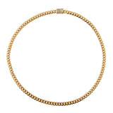 Maxbell Golden Stainless Steel Biker Curb Link Chain Necklace Punk 26inch Golden