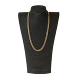 Maxbell Golden Stainless Steel Biker Curb Link Chain Necklace Punk 26inch Golden