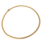 Maxbell Golden Stainless Steel Biker Curb Link Chain Necklace Punk 26inch Golden
