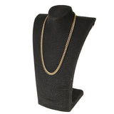 Maxbell Golden Stainless Steel Biker Curb Link Chain Necklace Punk 26inch Golden
