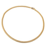 Maxbell Golden Stainless Steel Biker Curb Link Chain Necklace Punk 26inch Golden