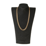 Maxbell Stainless Steel Heavy Link Gold Curb Cuban Chain Men's Punk Necklace 26 inch