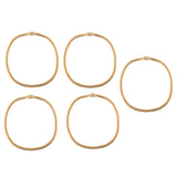 Maxbell Stainless Steel Heavy Link Gold Curb Cuban Chain Men's Punk Necklace 18 inch