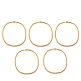 Maxbell Stainless Steel Heavy Link Gold Curb Cuban Chain Men's Punk Necklace 18 inch