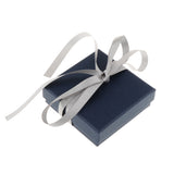 Maxbell Blue Paper Jewelry Gift Boxes for Rings Necklaces Bracelet  9.5x9.5x3cm