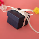 Maxbell Blue Paper Jewelry Gift Boxes for Rings Necklaces Bracelet  8x8x7cm