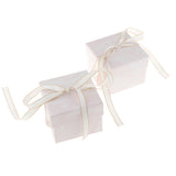 Maxbell 2 Pieces Paper Jewelry Gift Boxes for Rings Necklaces Bracelet 8x8x7cm