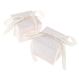 Maxbell 2 Pieces Paper Jewelry Gift Boxes for Rings Necklaces Bracelet 8x8x7cm