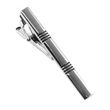 Maxbell Men Tie Pin Silver Metal Clip Collar Necktie Clasp Wedding Party Silver 1