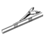 Maxbell Men Tie Pin Silver Metal Clip Collar Necktie Clasp Wedding Party Silver 1