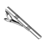 Maxbell Men Tie Pin Silver Metal Clip Collar Necktie Clasp Wedding Party Silver 1