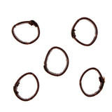 Maxbell 5PCS PU Leather Watch Band Strap Holder Keeper Loop Replacement Dark Brown