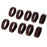 Maxbell 5PCS PU Leather Watch Band Strap Holder Keeper Loop Replacement Dark Brown