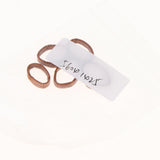 Maxbell 5PCS PU Leather Watch Band Strap Holder Keeper Loop Replacement Brown