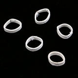 Maxbell 5PCS PU Leather Watch Band Strap Holder Keeper Loop Replacement White
