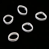 Maxbell 5PCS PU Leather Watch Band Strap Holder Keeper Loop Replacement White