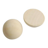 Maxbell 100Pcs Half Ball Natural Unfinished Wood For Jewelry Making DIY Craft 25mm