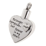 Maxbell Stainless Steel Heart Urn Pendant For Cremation Jewelry Necklace Daughter