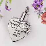 Maxbell Stainless Steel Heart Urn Pendant For Cremation Jewelry Necklace Grandma