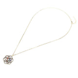 Maxbell Rainbow Stone Crystal Gemstone Sweater Chain Necklace Quartz Pendant Gold