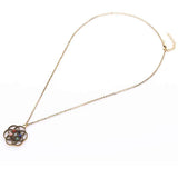 Maxbell Rainbow Stone Crystal Gemstone Sweater Chain Necklace Quartz Pendant Gold