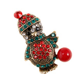 Maxbell Crystal Christmas Brooch Pin Xmas Gift Party Jewelry Penguin