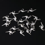 Maxbell 20 Antique Silver Animal Charms Pendant Carfts DIY Jewelry Finding Kangaroo