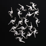 Maxbell 20 Antique Silver Animal Charms Pendant Carfts DIY Jewelry Finding Kangaroo