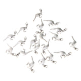 Maxbell 20 Antique Silver Animal Charms Pendant Carfts DIY Jewelry Finding Kangaroo