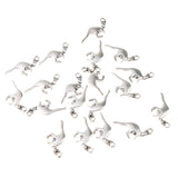 Maxbell 20 Antique Silver Animal Charms Pendant Carfts DIY Jewelry Finding Kangaroo