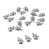 Maxbell 20 Antique Silver Animal Charms Pendant Carfts DIY Jewelry Finding Ladybug