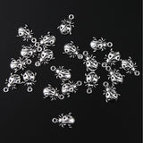 Maxbell 20 Antique Silver Animal Charms Pendant Carfts DIY Jewelry Finding Ladybug