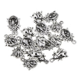 Maxbell 20 Antique Silver Animal Charms Pendant Carfts DIY Jewelry Finding Ladybug