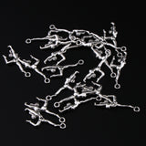 Maxbell 20 Pieces Antique Silver Charm Pendant for DIY Jewelry Making Yoga