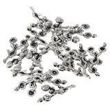 Maxbell 20 Pieces Antique Silver Charm Pendant for DIY Jewelry Making Cheerleader