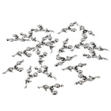 Maxbell 20 Pieces Antique Silver Charm Pendant for DIY Jewelry Making Cheerleader