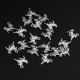 Maxbell 20 Antique Silver Animal Charms Pendant Carfts DIY Jewelry Finding Horse