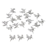 Maxbell 20 Antique Silver Animal Charms Pendant Carfts DIY Jewelry Finding Horse