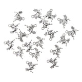 Maxbell 20 Antique Silver Animal Charms Pendant Carfts DIY Jewelry Finding Horse