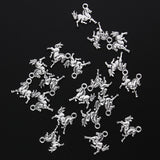 Maxbell 20 Antique Silver Animal Charms Pendant Carfts DIY Jewelry Finding Horse