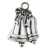 Maxbell 20 Pieces Antique Silver Charm Pendant for DIY Jewelry Making Bell