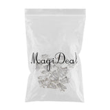 Maxbell 20 Pieces Antique Silver Charm Pendant for DIY Jewelry Making Bell