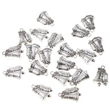 Maxbell 20 Pieces Antique Silver Charm Pendant for DIY Jewelry Making Bell