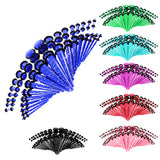 Maxbell 36 Pieces Acrylic Ear Gauges Tunnel Plugs Stretcher Expander Kit Red